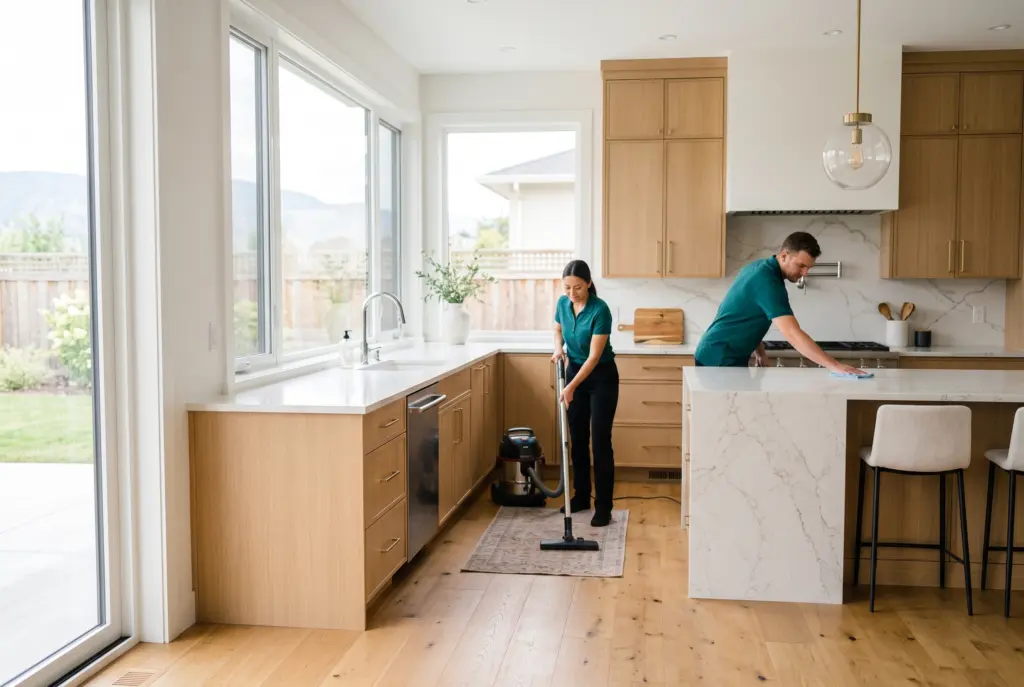 kelowna house cleaning services team working
